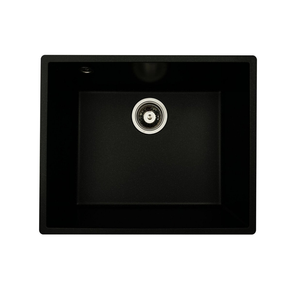 Гранітна мийка для кухні VALESO OASIS 5444 матова Чорний металік Коломия - фото 7