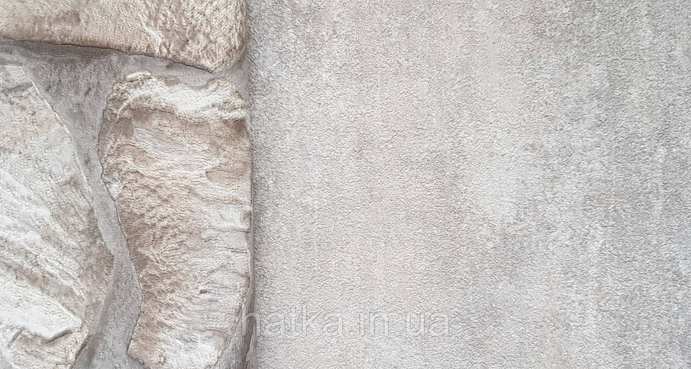 Обои виниловые на флизелине AdaWall Roka 1.06х10 под венецианскую штукатурку бежевые серые серебро 23111-3 Киев - изображение 2