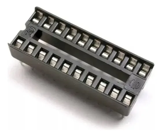 Панель SCS-20 10шт IC DIP 20 контактов узкая для установки микросхем в DIP-корпусе Киев