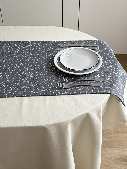 Ecotton Ранер доріжка Ecotton DUCK 45x170 см для обіднього столу водовідштовхувальна сірий (V 1 Киев - изображение 1