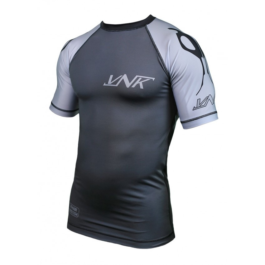 Рашгард спортивний чоловічий для тренувань єдиноборств кросфіту, Рашгард із коротким рукавом VNK S Київ - фото 2