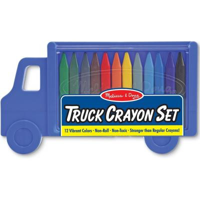 Карандаши цветные Melissa&Doug Мелки полимерные Машина 12 цветов (MD4159) Винница - изображение 1