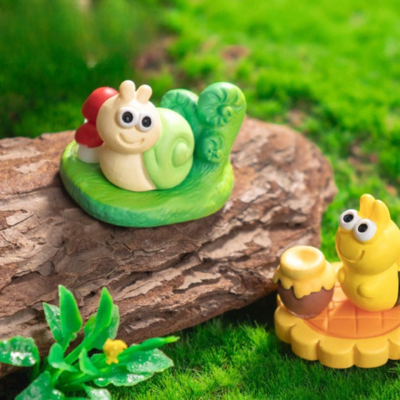 Миниатюрные пейзажи с насекомыми и улитками. Различные наборы по 3 предмета Равлик Одесса