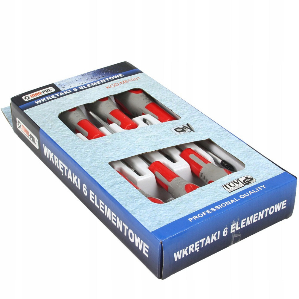 Набор магнитных отверток 6 элементов Mar-Pol (M61001) Сталь Нововолынск - изображение 2