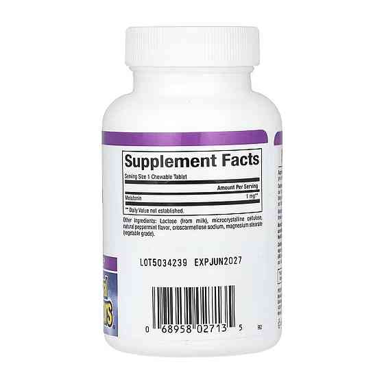 Мелатонін для сна Natural Factors Melatonin 1mg 90 табл Київ