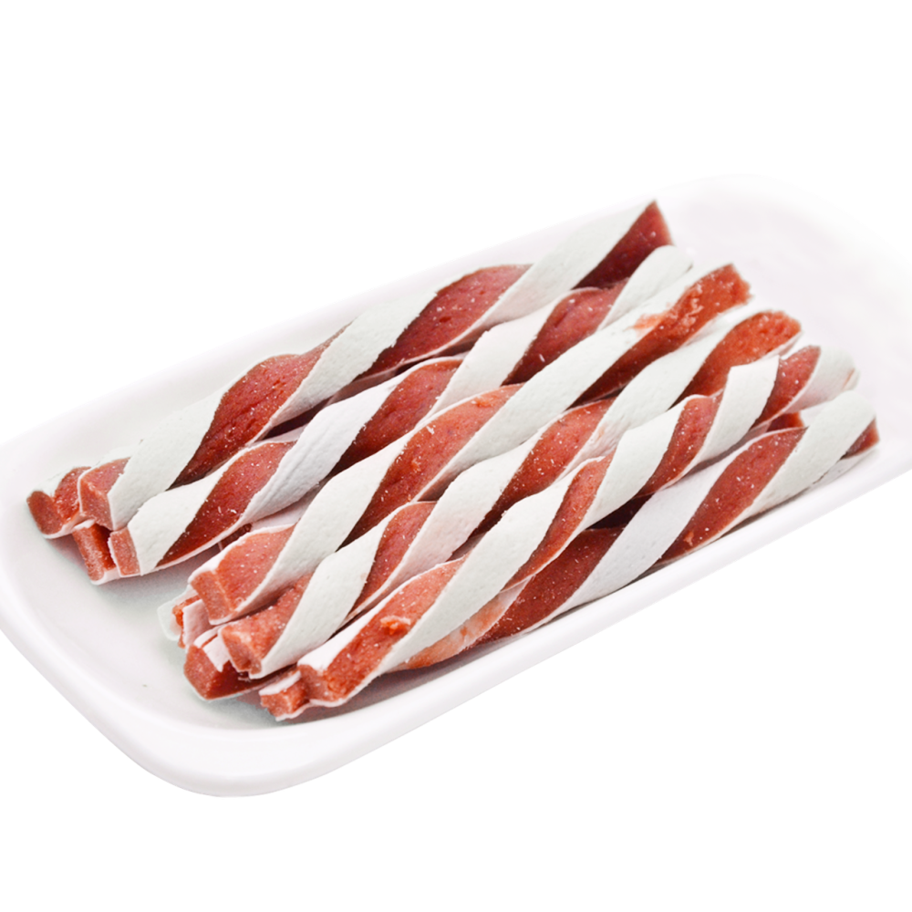 Ласощі AlfPet (АльфПет) AS49 Качиний спіральний сендвіч для собак 500 г Вінниця - фото 1