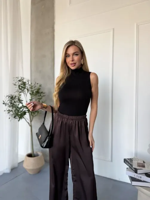 Шовкові жіночі брюки прямого крою Одеса - фото 17