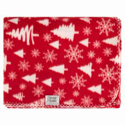 Плед Ardesto Christmas Fleece 130x160см, 100% поліестер, засніжені ялинки (ART0715PB) Вінниця