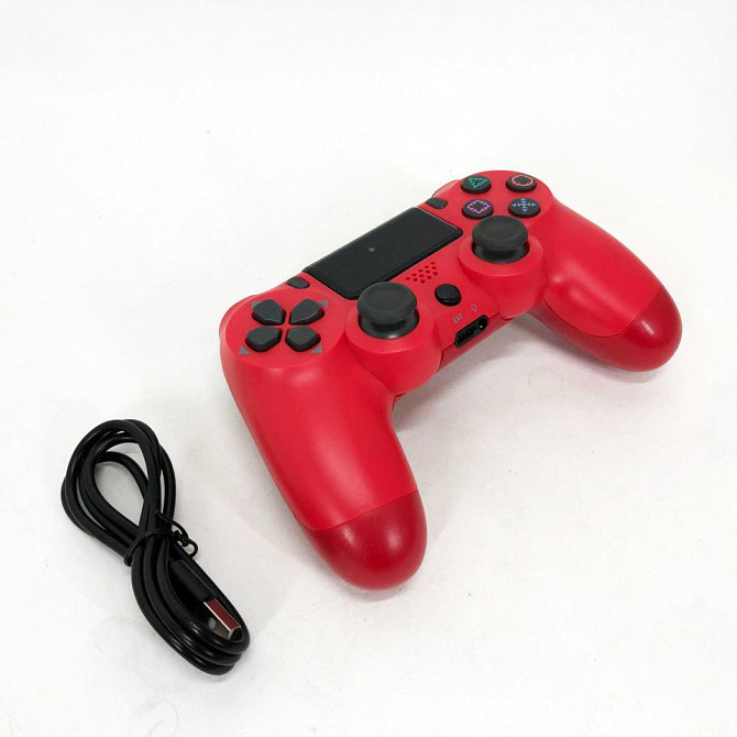 Джойстик DOUBLESHOCK для PS 4, бездротовий ігровий геймпад PS4/PC акумуляторний джойстик. Колір: червоний XO-99 Львів - фото 2