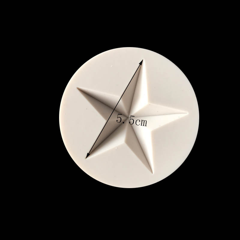Молд силиконовый Звездочка 55 мм бежевый Киев - изображение 7