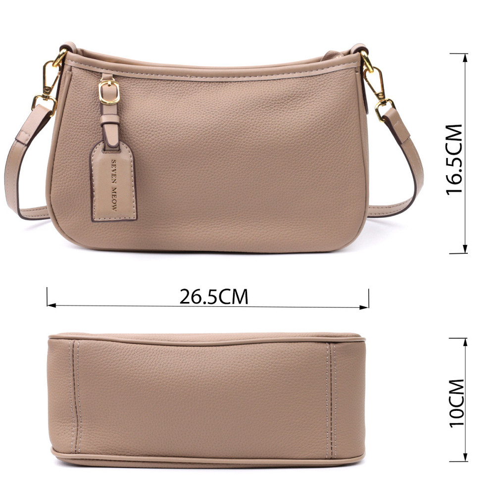 Женская сумка с двумя съемными ручками из натуральной кожи Vintage 22632 Бежева Киев - изображение 3