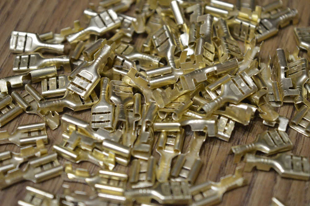 Клемма кабельная плоская (мама) 6,3 мм, (Китай) 100шт. Полтава - изображение 1