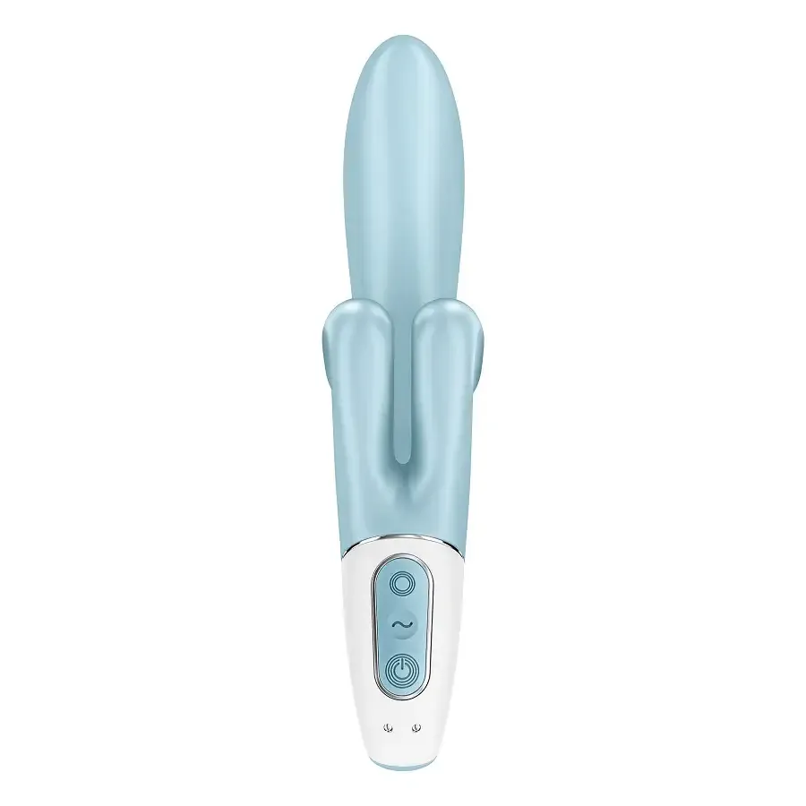 Вібратор-кролик Satisfyer Touch Me Blue, подвійний відросток, 3 потужні мотори Львів - фото 6