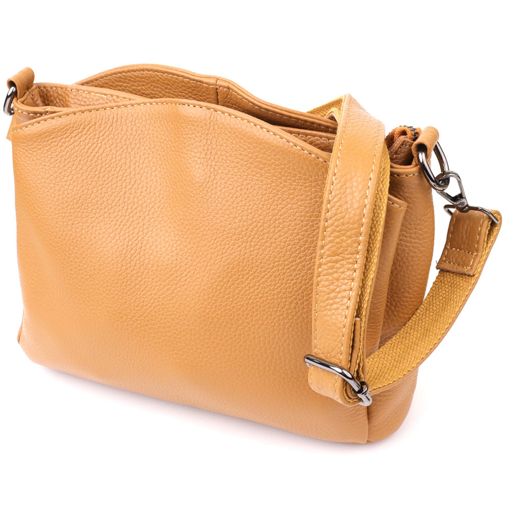 Елегантна сумка жіноча з натуральної шкіри Vintage 23008 Рудий Київ - фото 1