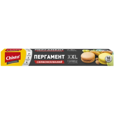 Бумага для выпечки пергаментная Chisto Professional XXL Широкий Силиконизированный 38 см 10 м (4823098412380) Винница - изображение 1