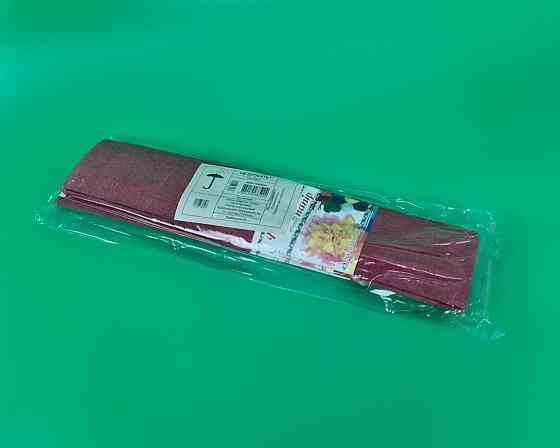 Папір креповий (гофрований) бордовий (1 пачка) Харків