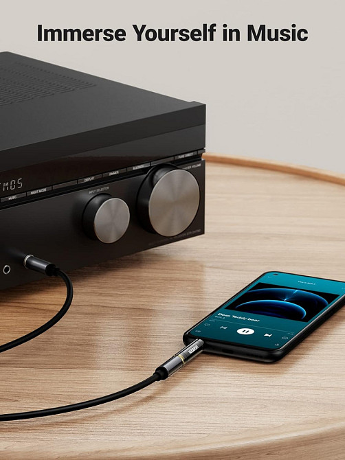 Переходник 3.5 на 6.35 (6.5) мм UGreen AV168 HIFI Audio 60711 (Черный) Николаев - изображение 7