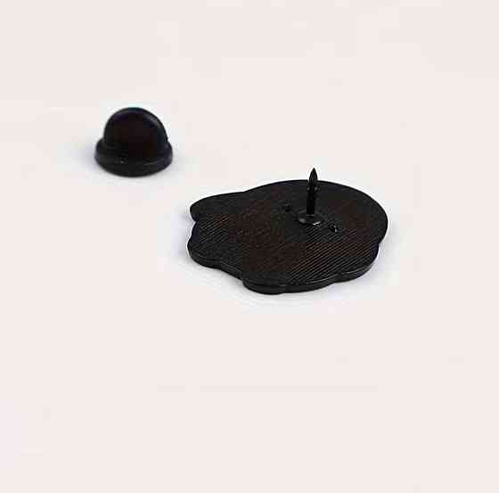 Значок брошка качка з ножем емаль пін жовтий аксесуар на одяг рюкзак Київ