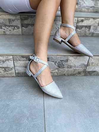 Seastar Балетки жіночі SEASTAR LL-215 срібні (весна-літо, еко-шкіра з напиленням) (3195) Коломыя