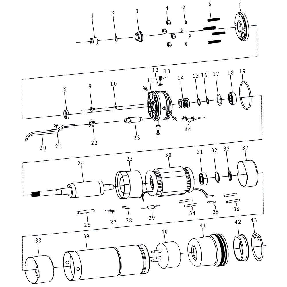 Насос центробежный 1.5кВт H 169(131)м Q 55(35)л/мин Ø102мм mid AQUATICA 4QJD3-24-1.5 (778127) Ровно - изображение 3
