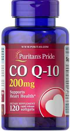 Коензим Q10 для сердця Puritan's Pride CO Q-10 200 мг 120 гел капс Київ