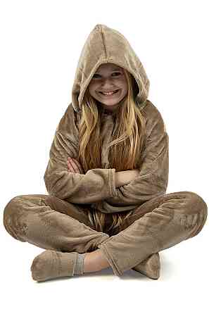 Пижама подростковая,  теплая,светло-серая,  велсофт, топ Киев