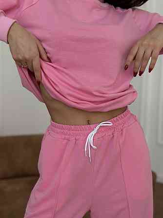 Жіночий спортивний костюм із широкими штанами Рожевий M/L Харків