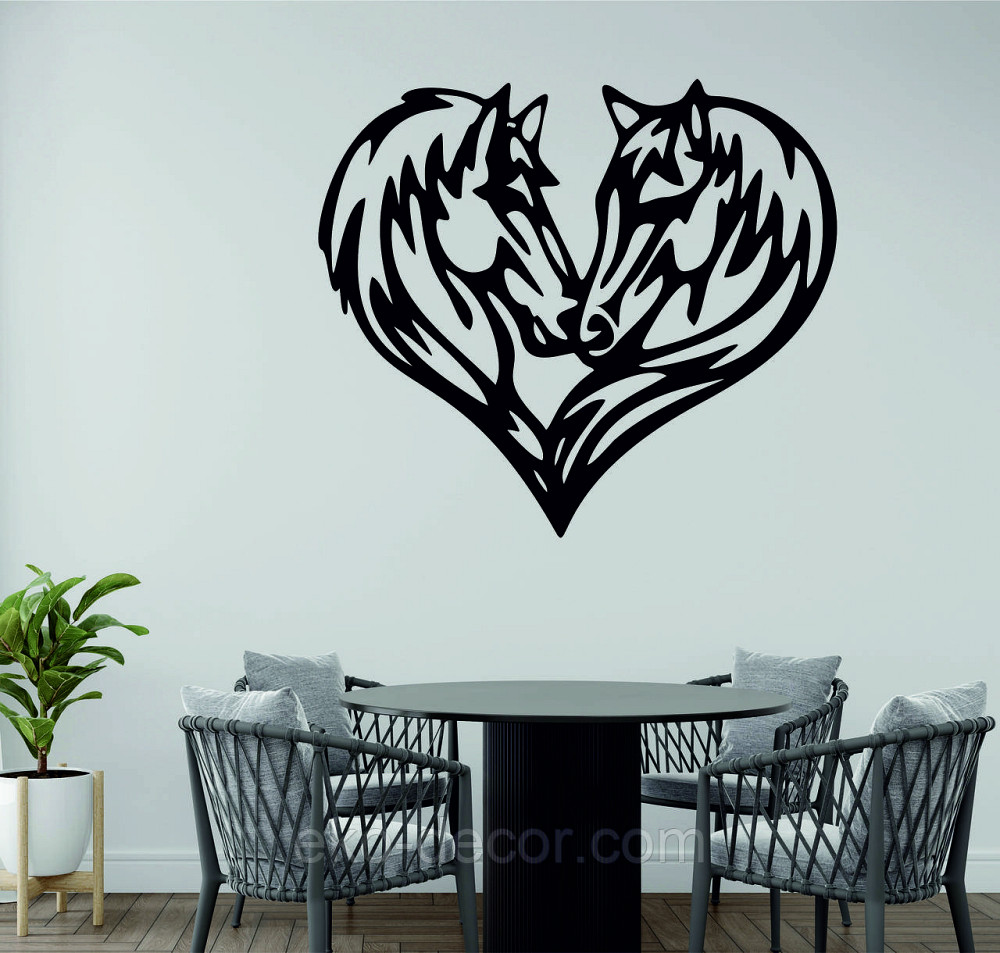 Декоративное настенное Панно «Кони», Декор на стену 90*80 см, Черный Киев - изображение 1