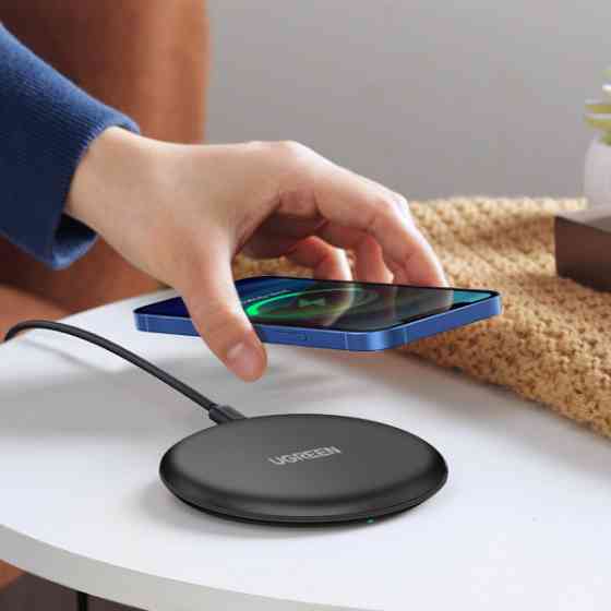 Зарядний пристрій Wireless Charging Pad 15W CD186 чорний Ugreen (80537) Киев