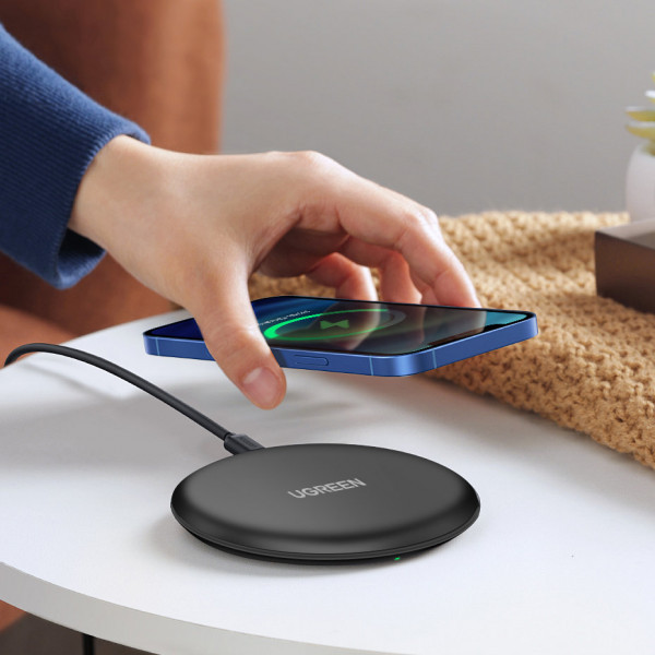 Зарядний пристрій Wireless Charging Pad 15W CD186 чорний Ugreen (80537) Киев - изображение 3