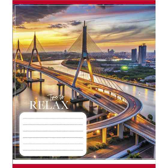 Зошит загальний "Міста в вогнях" 096-630107K-5 в клітинку, 96 аркушів (959063) Вінниця