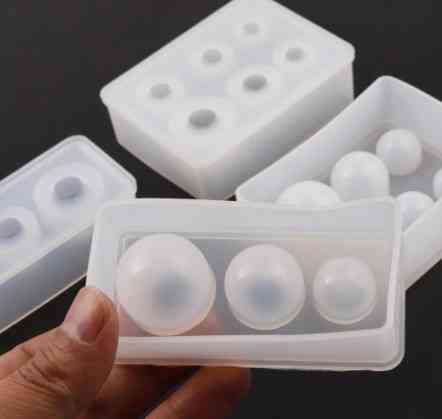 Силиконовая форма Шарики 90 на 40 мм серый Киев