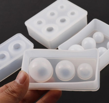 Силиконовая форма Шарики 90 на 40 мм серый Киев - изображение 5