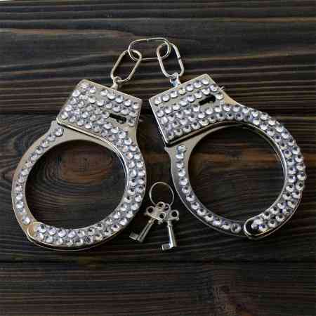 Наручники ігрові Shine зі стразами на блістері Київ