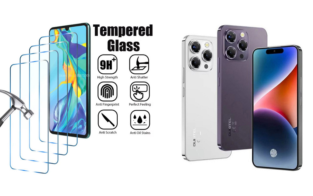 Захисне скло ArmorGlass для Oukitel P1 – стійке до подряпин та ударів Київ - фото 1