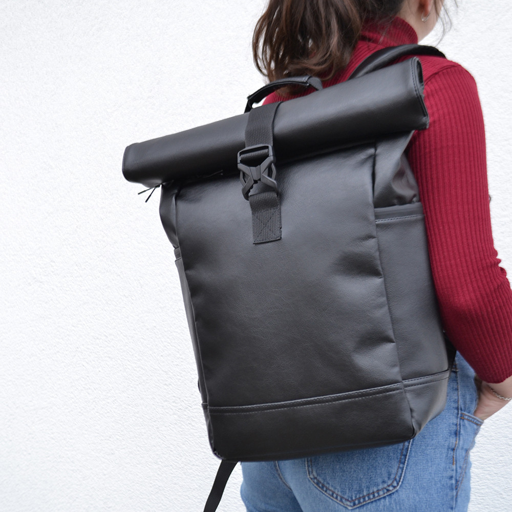 Городской рюкзак для ноутбука тканевый Roll Top, Рюкзак городской roll-top Мужской для зала SA-81 Львов - изображение 4