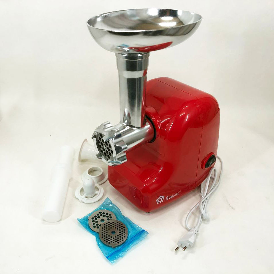 М'ясорубка насадка для приготування ковбас Domotec, Електром'ясорубка помічниця, М'ясорубки професійні AQ-69 Львів - фото 7