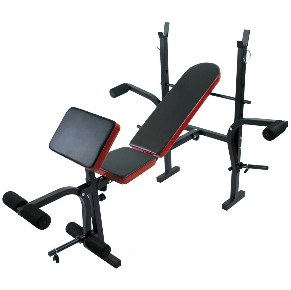 Скамья для жима 7F L310 + Штанга 110 кг + Гантели 2*21 кг комплект набор для силовых тренировок Киев - изображение 2