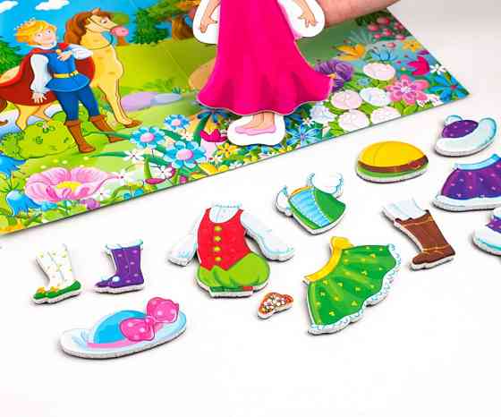 Игра магнитная одевашка «Принцесса» VT3204-26, 1 кукла, 14 магнитов Винница