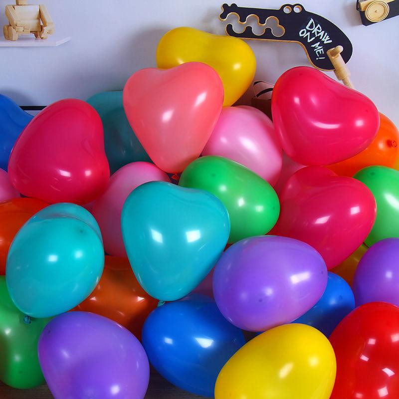 Кульки серця латексні 10 штук 12 дюймів різнобарвний Київ - фото 1