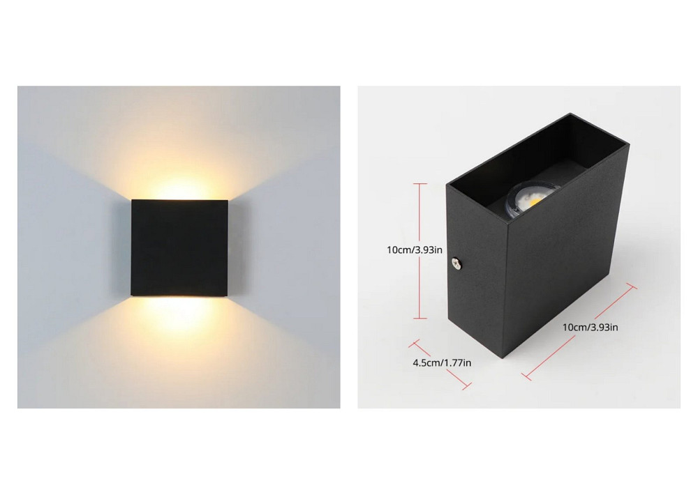 Фасадний металевий світильник 10*10*5 см Луцк - изображение 1