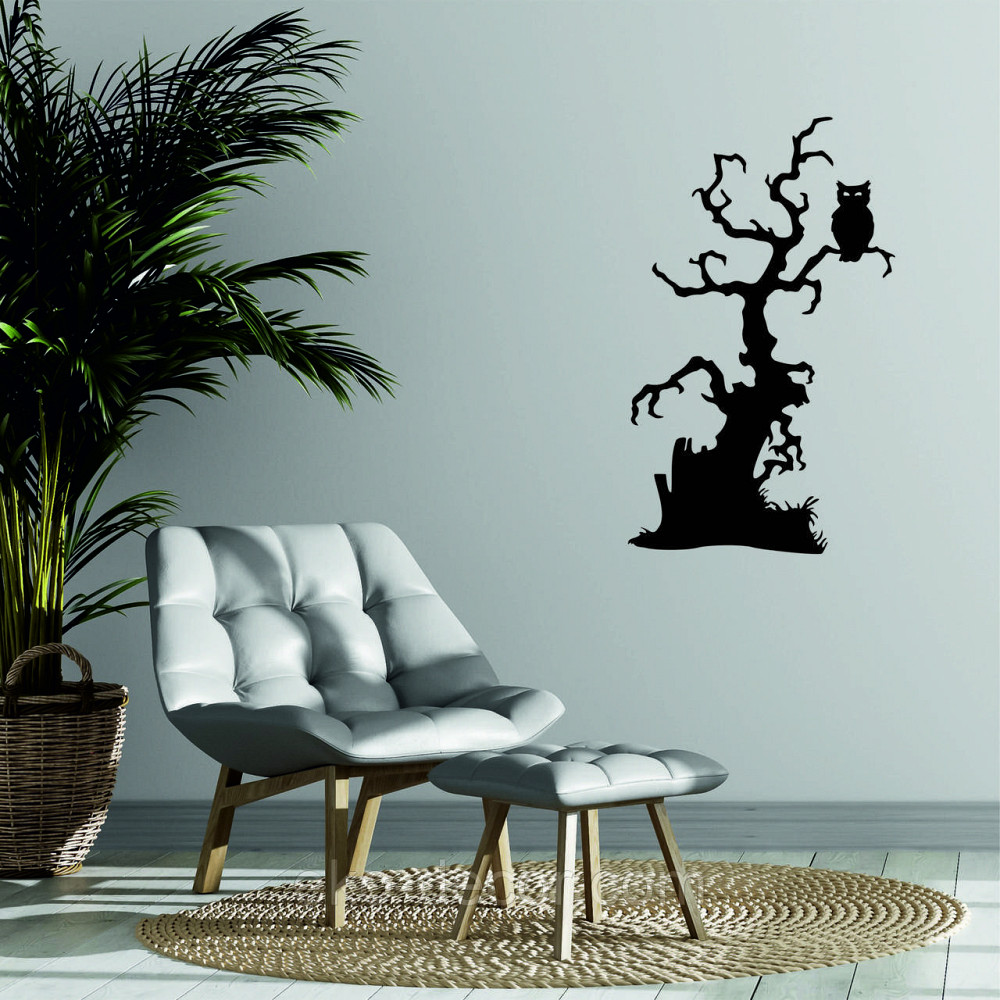 Декоративное настенное Панно «Хеллоуин, силуэт дерева», Декор на стену Киев - изображение 2
