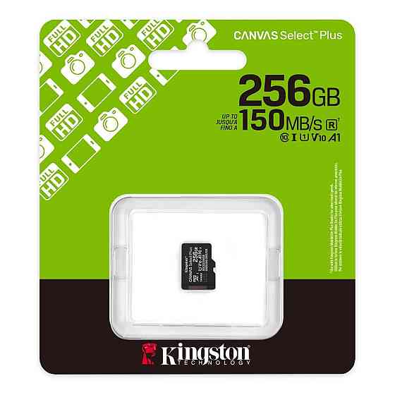 Картка пам'яті MicroSDXC 256 GB UHS-I Class 10 Kingston Canvas Select Plus R150MB/s (SDCS3/256GBSP) ( 13737 ) Харків