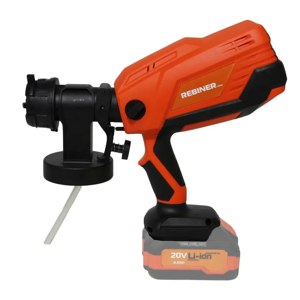 Пульверизатор акумуляторний Rebiner RSA-20Li, Фарбопульт акумуляторний для фарбування автомобіля сопло 1.8 мм Без АКБ та ЗП Львів - фото 2