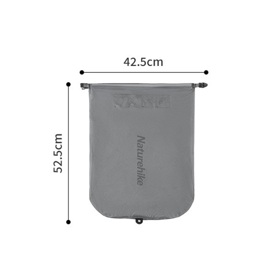 Матрас надувной сверхлегкий Naturehike CNH22DZ018, овальный, с мешком для надувания, 183 см, серый Ровно - изображение 3