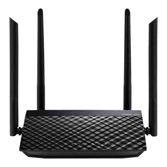 Бездротовий маршрутизатор ASUS RT-AC1200 V2 (AC1200, 1xFE WAN, 4xFE LAN, 4 зовнішні антени) Black Харків