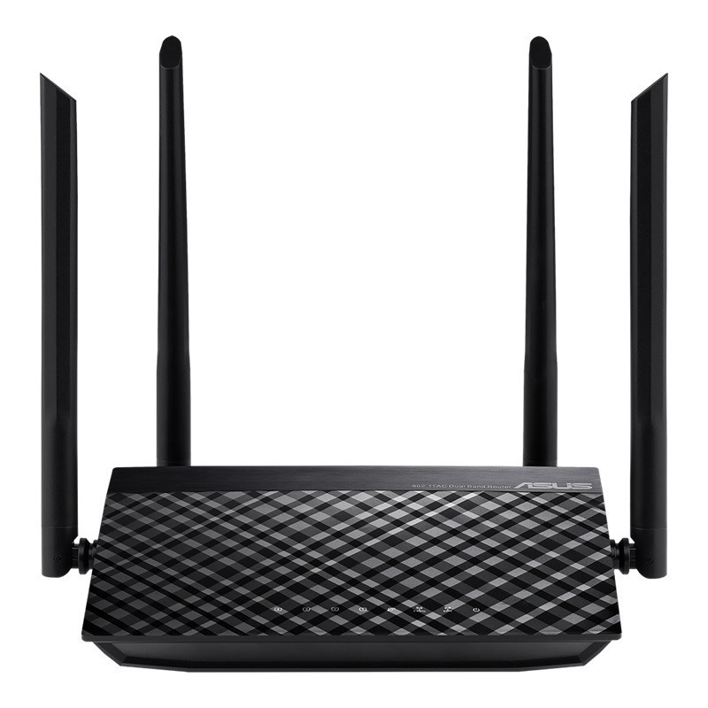Бездротовий маршрутизатор ASUS RT-AC1200 V2 (AC1200, 1xFE WAN, 4xFE LAN, 4 зовнішні антени) Black Харків - фото 1
