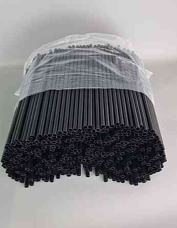 Трубочки широкі для напоїв d8 25см Фреш чорна (500 шт) Харків