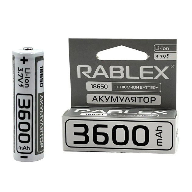 Акумулятори Rablex 18650/3.7V/3600mAh (400 шт) Київ - фото 1
