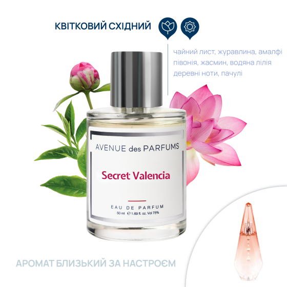 Парфумована вода Secret Valencia Avenue des Parfums 50 мл Вінниця